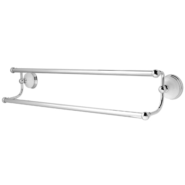 Victorian 24" Dual Towel Bar, Chrome